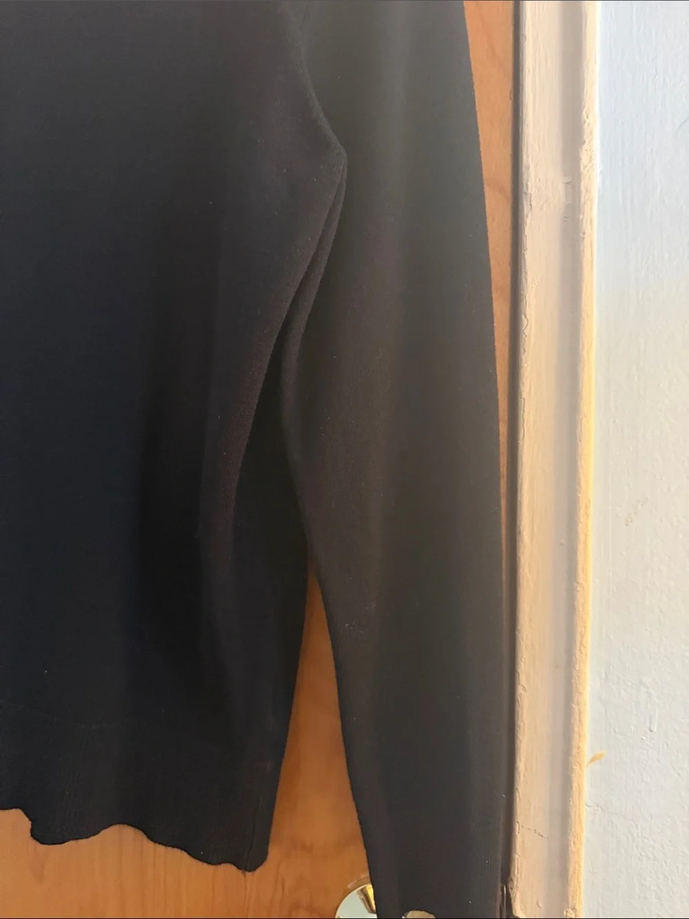 Cable & Gauge Black Top with White Lace Collar - Picture 6 of 9
